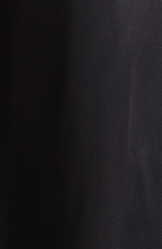 Shop Stella Mccartney Chain Crossover Halter Satin Gown In Black