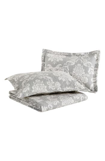 Laura Ashley Venetia Twin Quilt & Sham Set In Grey