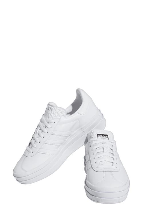 Shop Adidas Originals Adidas Gazelle Bold Platform Sneaker In White/white/white