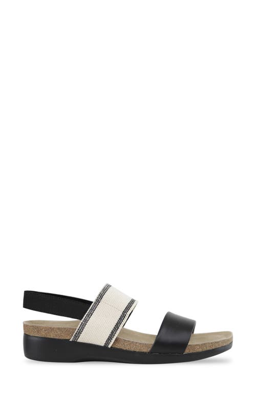 Shop Munro Pisces Sandal In Black/white Novelty