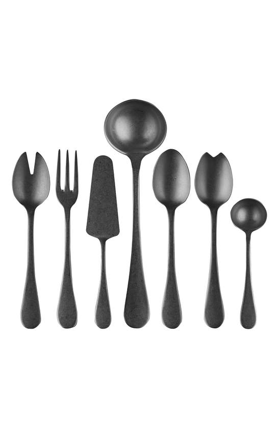 MEPRA PEWTER 7-PIECE PLACE SERVING SET