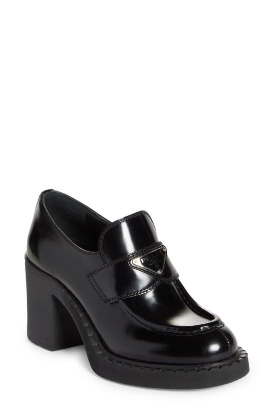 prada loafers black