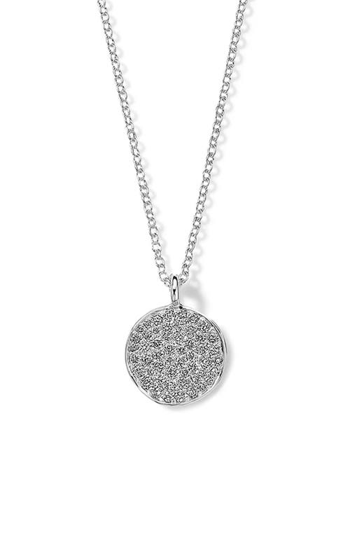 Ippolita Stardust Diamond Pavé Pendant in Silver at Nordstrom, Size 18 In