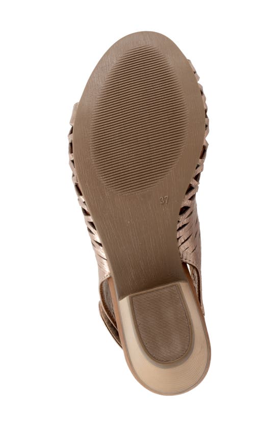 Bueno Lacey Slingback Sandal In Taupe Metallic