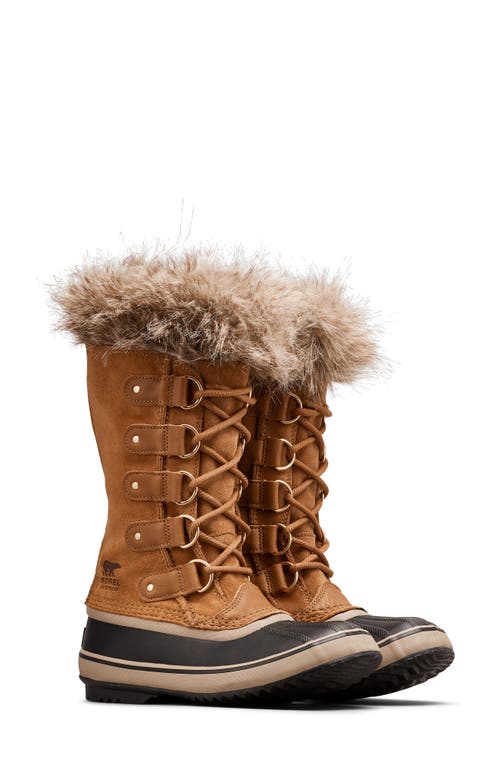 Shop Sorel Joan Of Arctic Waterproof Boot In Camel Brown/black