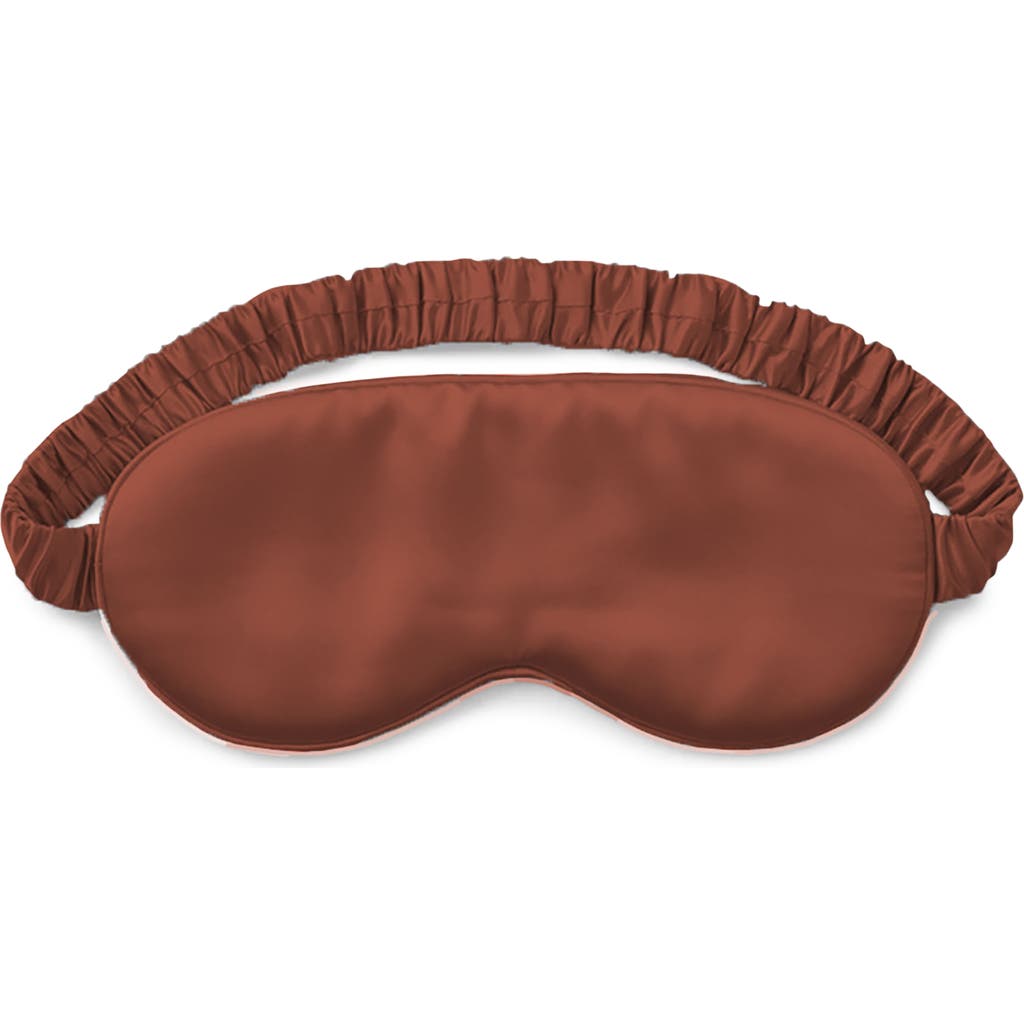 Eucalypso Tencel® Lyocell Satin Sleep Mask In Terracotta