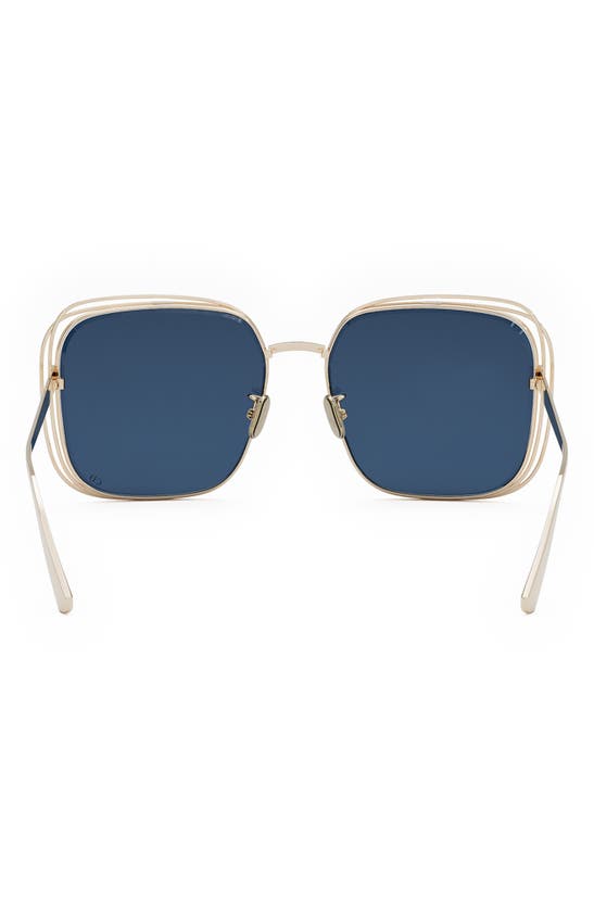 Dior Fil S1u Sunglasses In Shiny Gold Dh / Blue