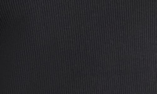 Steve Madden Tottenham Mixed Media Mini Dress In Black
