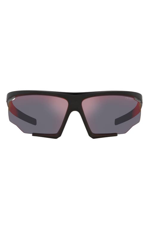 Prada Linea Rossa 76mm Irregular Sunglasses in Dark Grey at Nordstrom