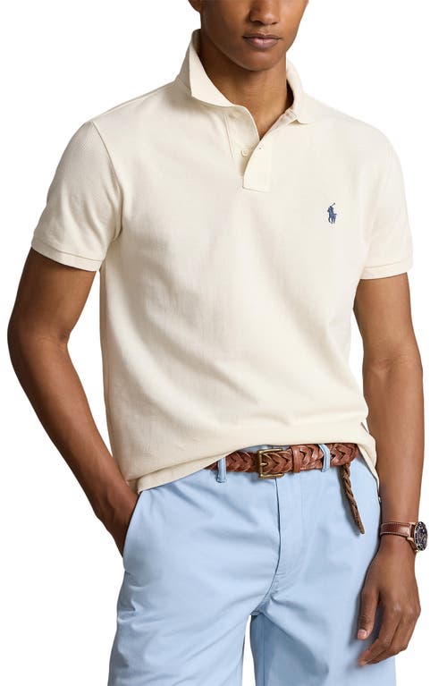 Polo Ralph Lauren Classic Fit Piqué Polo in Herbal Milk at Nordstrom, Size X-Large