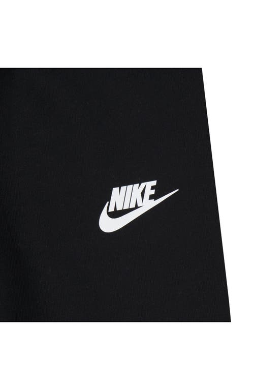 Nike Kids' Futura Block Short Sleeve Shirt & Joggers Set In Black/white