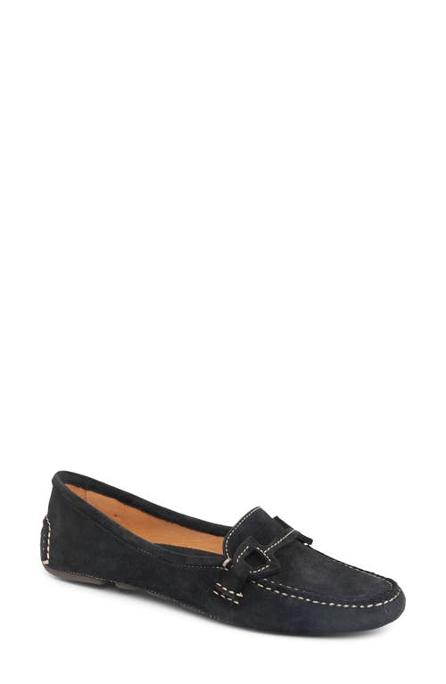 Shop Patricia Green Jane Bit Loafer In Black Suede