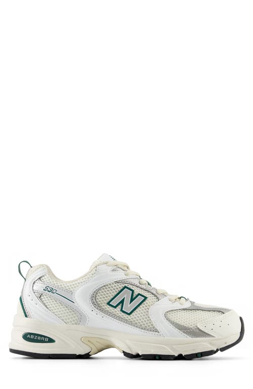 Shop New Balance Gender Inclusive 530 Sneaker In Sea Salt/green