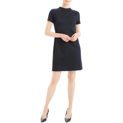 Theory Stripe Shift Dress, Blue