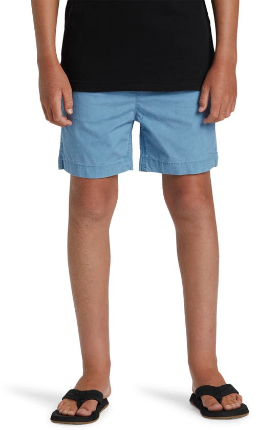 Shop Quiksilver Kids' Taxer Shorts In Blue Shadow