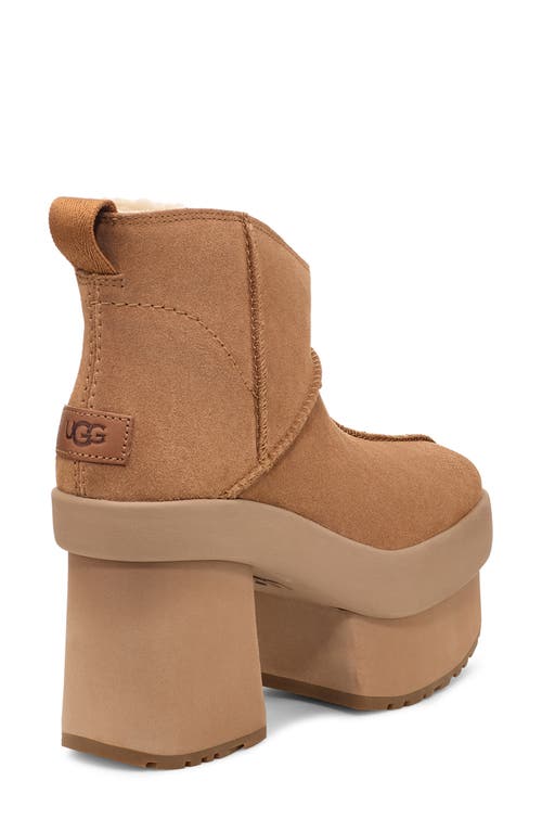 Shop Ugg(r) Mini New Heights Platform Boot In Chestnut