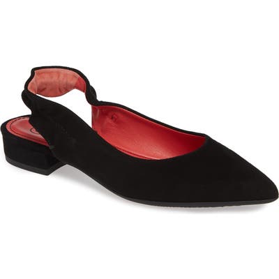 Pas De Rouge Janet Flat, Black