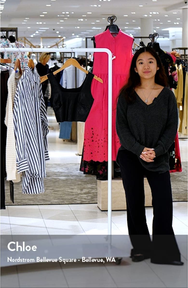 Faux Leather Crop Top, sales video thumbnail