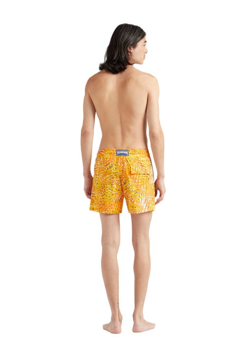 Vilebrequin Moorise Printed 4.5 Swim Shorts In Mangue