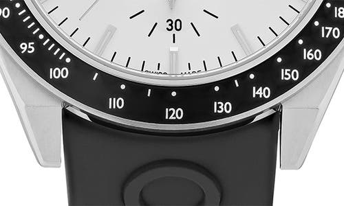 Ferragamo Urban Chrono Silicone Watch In Black