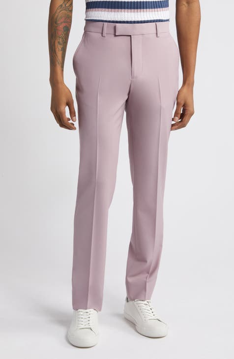 Solid Extra Trim Wool Blend Trousers