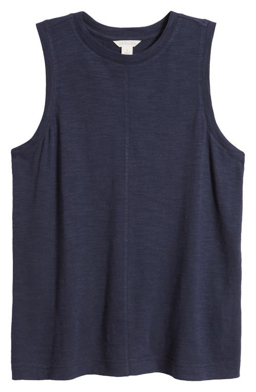 caslon(r) Sleeveless Cotton Blend Crewneck T-Shirt in Navy Blazer