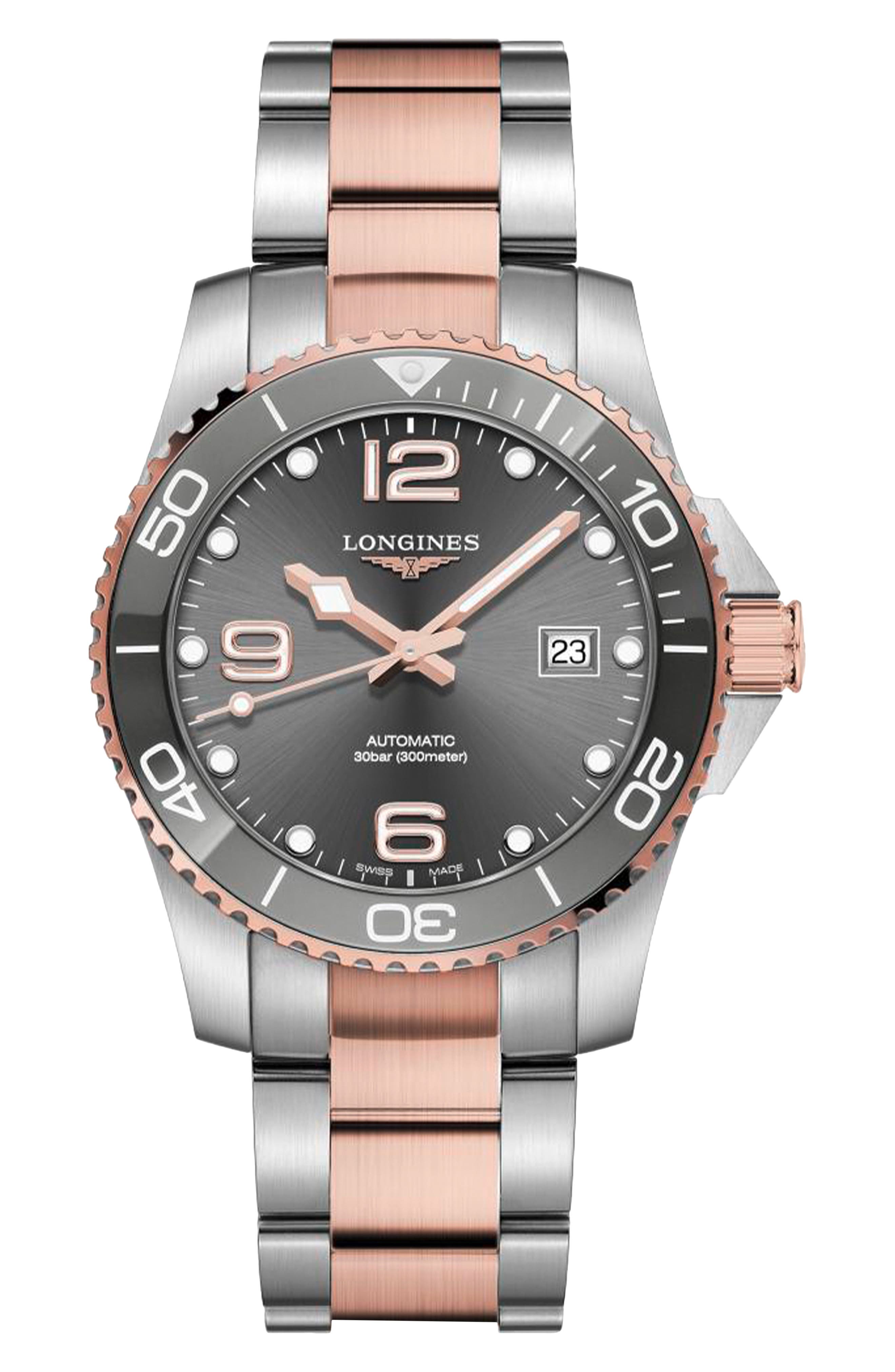 Longines HydroConquest Automatic Bracelet Watch, 41mm in Grey 