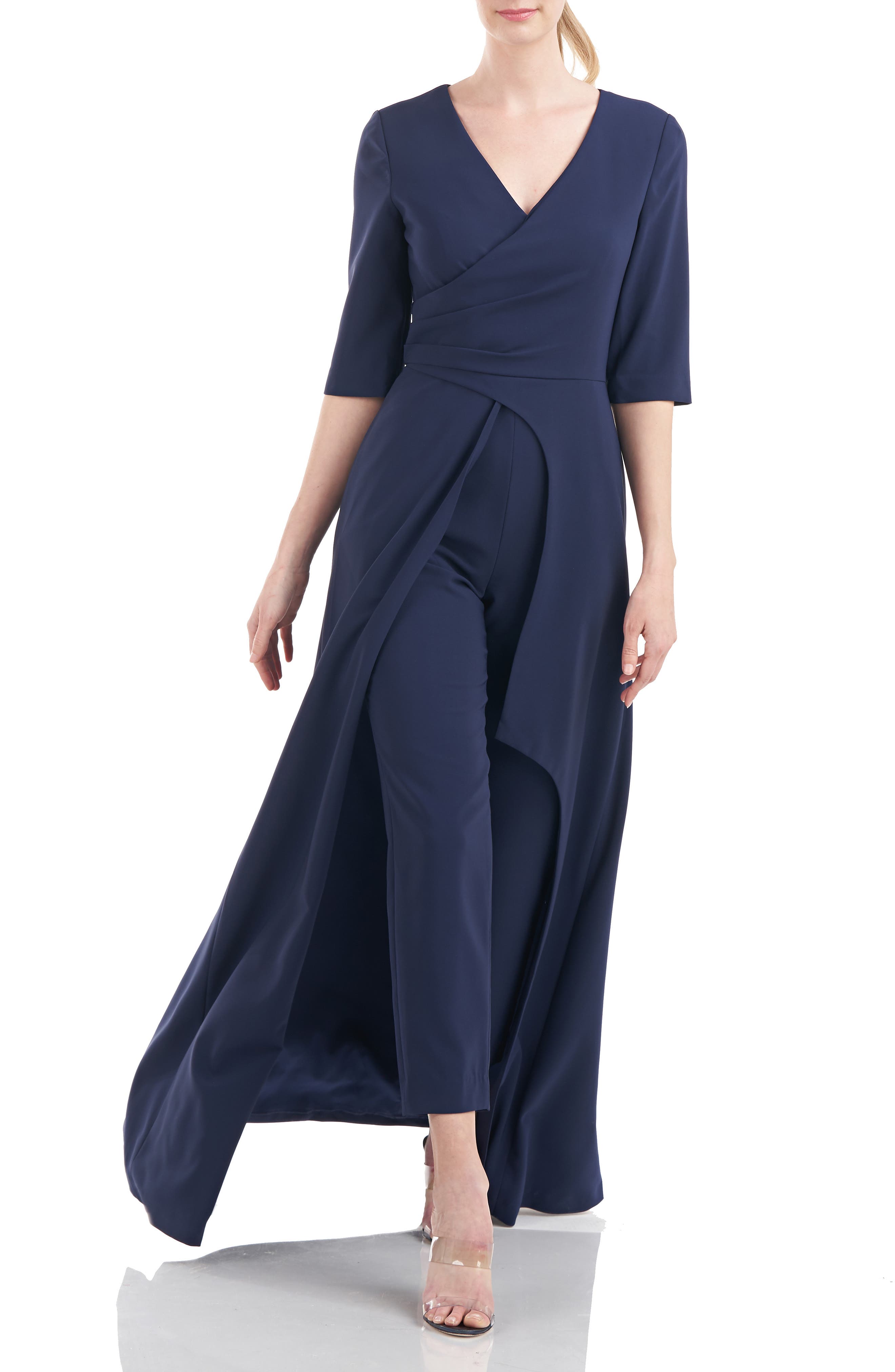 nordstrom kay unger jumpsuit gown