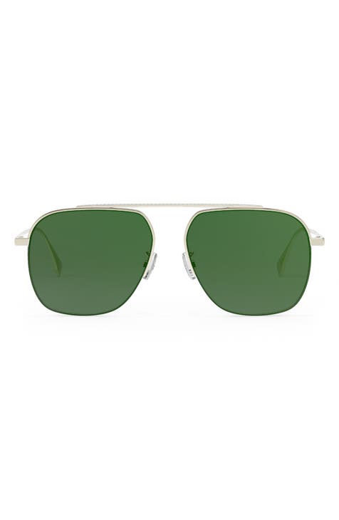 The Fendi Travel 57mm Geometric Sunglasses