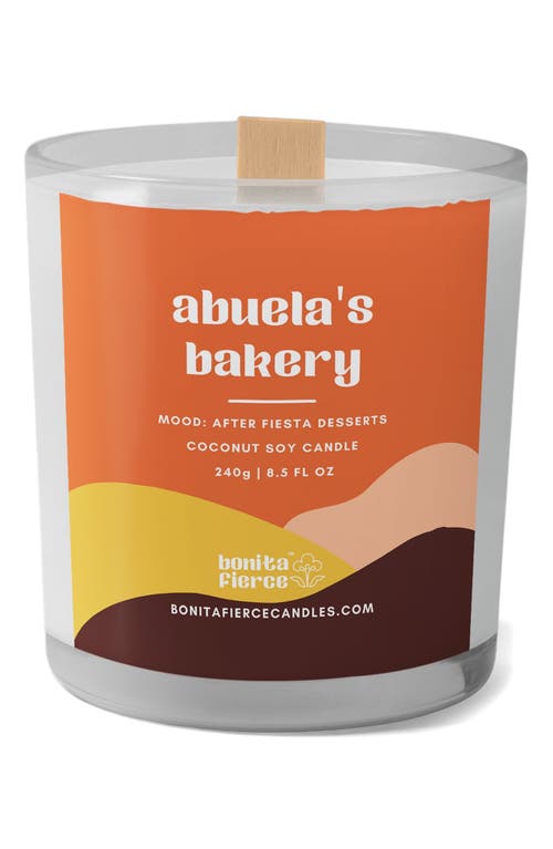 Bonita Fierce Abuela's Bakery Candle In Orange