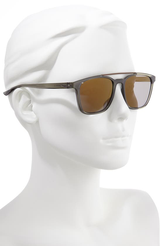 Shop Nike Windfall 54mm Square Sunglasses In Cargo Khaki/bronze Mirror