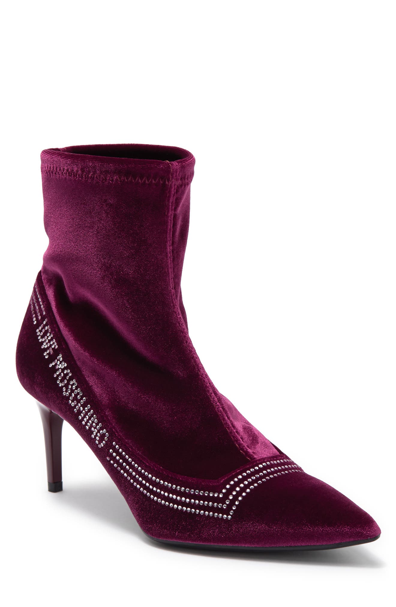 velvet womens boots