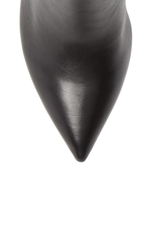 Marc Fisher Ltd Ulani Pointy Toe Bootie In Black Leather