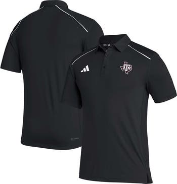 adidas Men s adidas Black Texas A M Aggies Coaches AEROREADY Polo