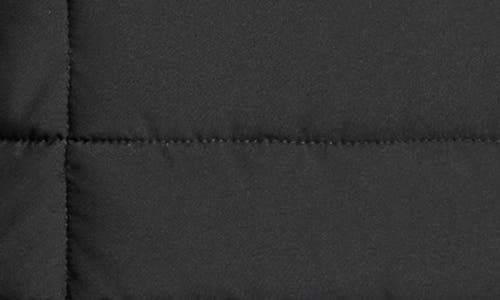 Andrew Marc Mixed Quilting Hooded Jacket In Black