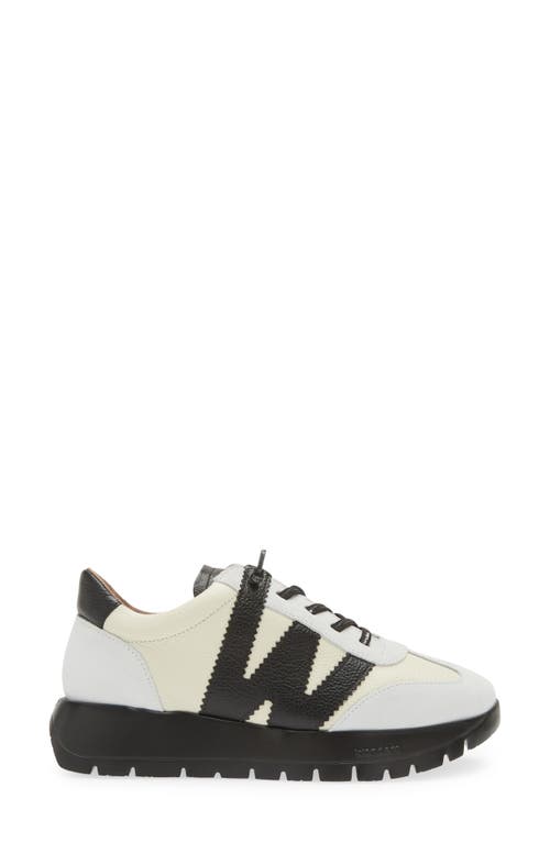 Wonders Fashion Slip-on Sneaker In White/off White/black Combo