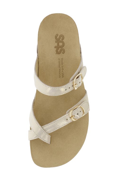 Sas Shelly Sandal In Soft Gold