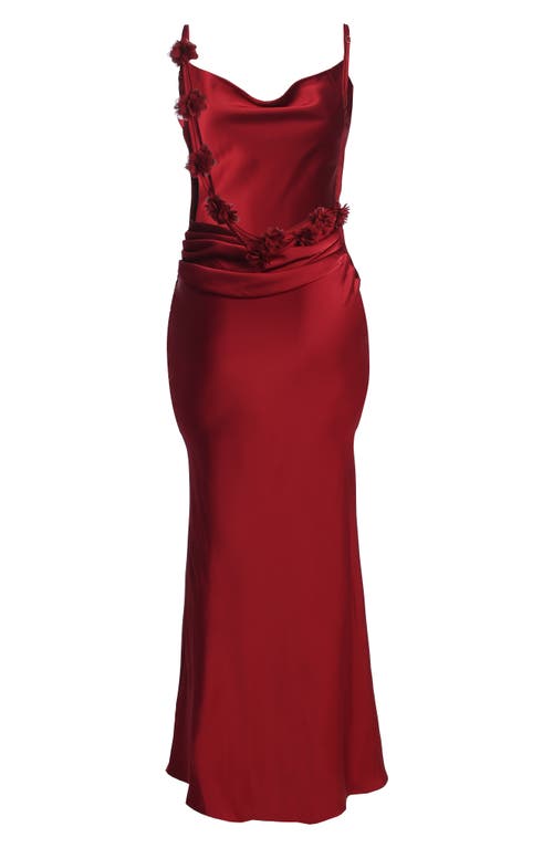 JLUXLABEL JLUXLABEL DOWN THE AISLE OPEN BACK SATIN GOWN