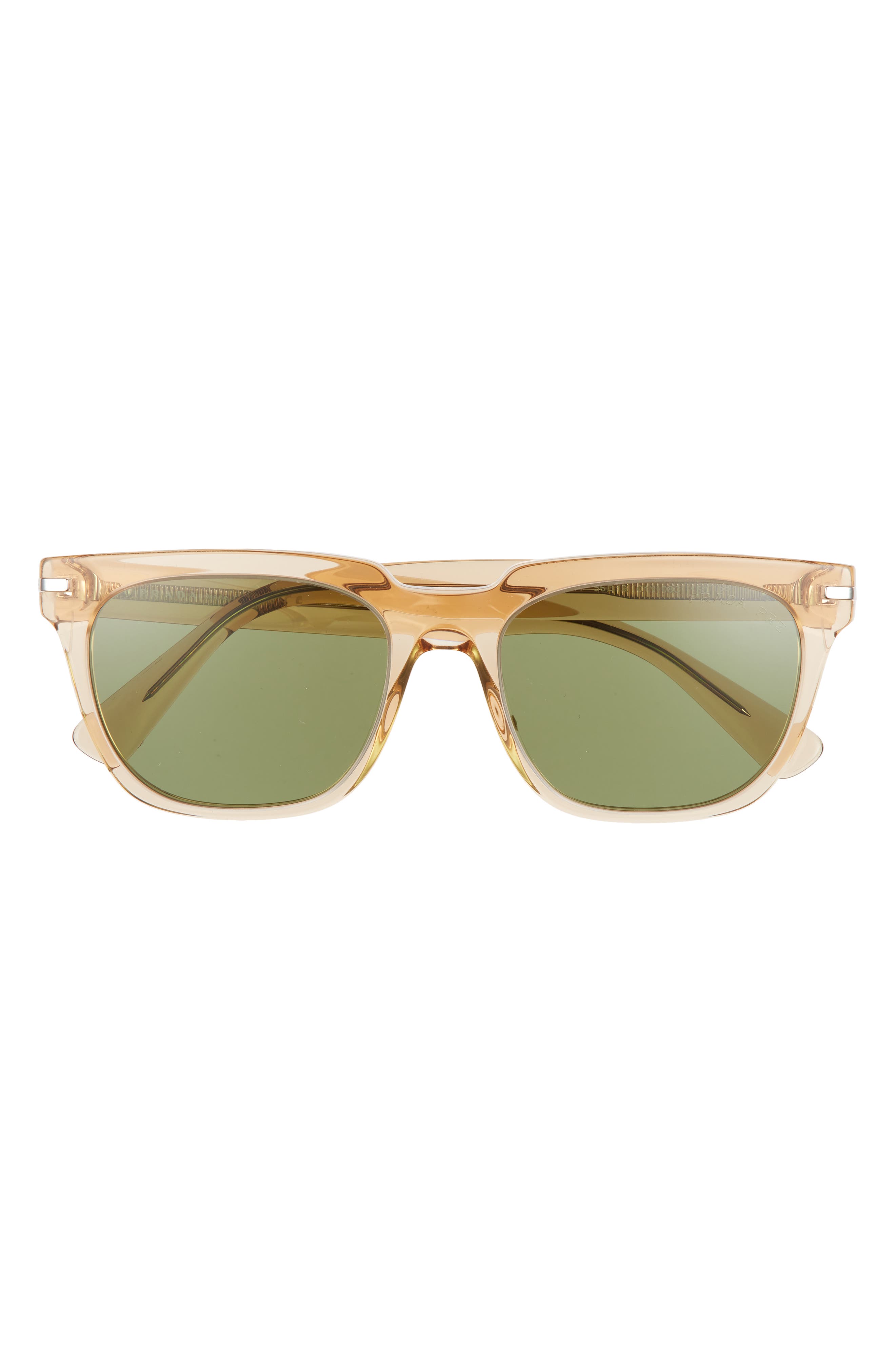 Prada 56mm Transparent Pillow Sunglasses in Transparent Brown/Polar Green at Nordstrom