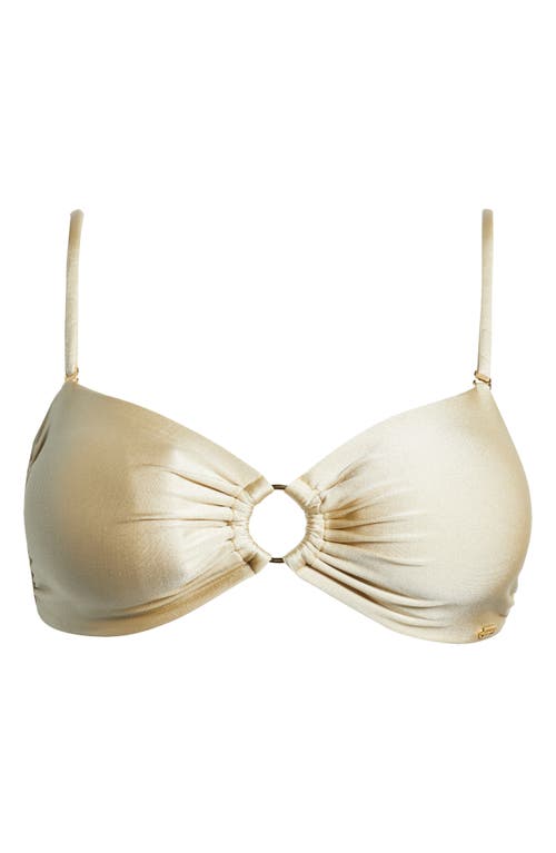 Boamar Rubi O-ring Bikini Top In Champagne
