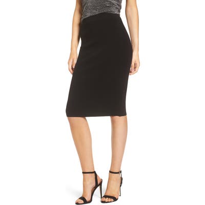 Plus Size Leith High Waist Body-Con Skirt, Black
