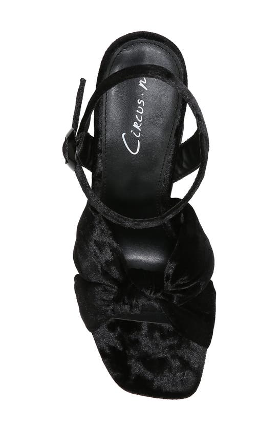 Circus By Sam Edelman Audrea Platform Sandal In Black Velvet