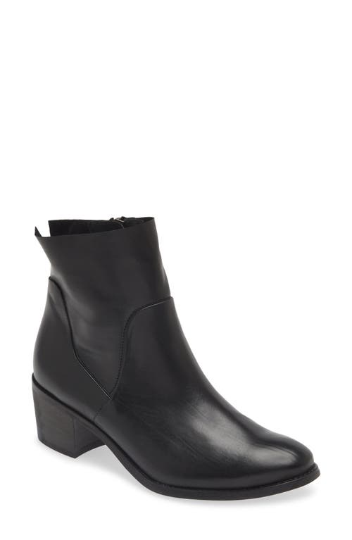 Suzette Bootie in Black Leather