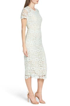 Shoshanna Beaux Lace Midi Dress | Nordstrom