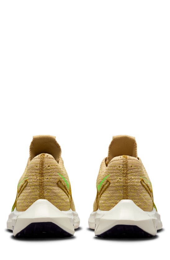 Shop Nike Pegasus Turbo Next Nature Running Shoe In Sesame/ Lime/ Gold/ Bronzine