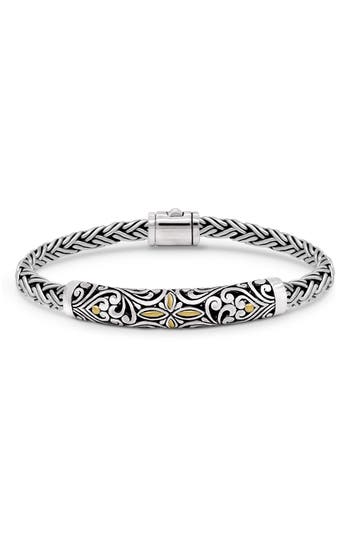 Devata Sterling Silver & 18k Gold Dot Chain Bracelet In Silver Gold