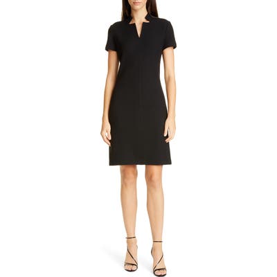 St. John Collection Micro Boucle Knit Dress, Black