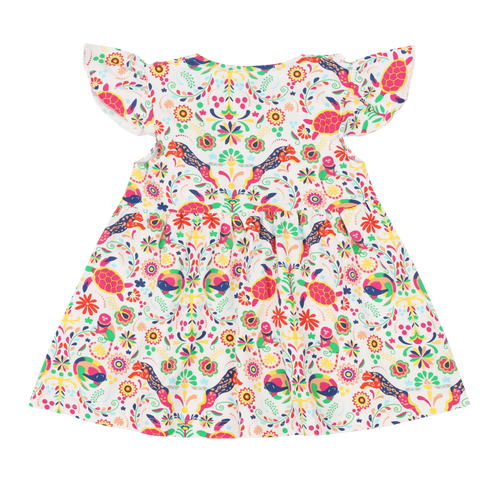Mixed Up Clothing Girls Vestito Dress In Animal Arabesque