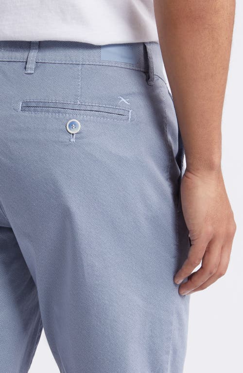 Shop Brax Bozen Flat Front Stretch Cotton Bermuda Shorts In Dusty Blue