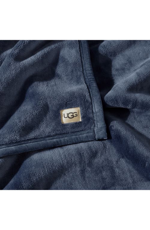 Shop Ugg(r) Coco Throw Blanket In Navy